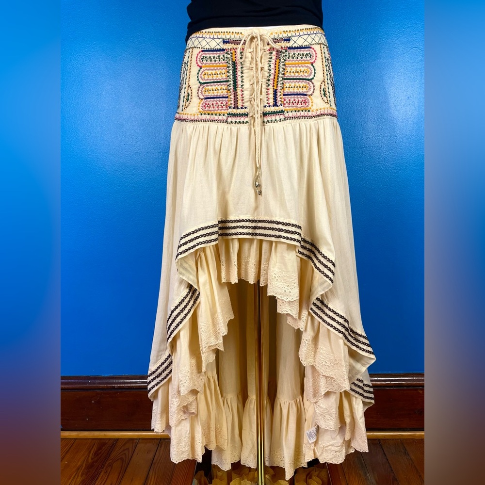 FREE PEOPLE "Rises In The East" High-Low Maxi, NEW WITH TAGS, size 6 - Picture 4 of 16
